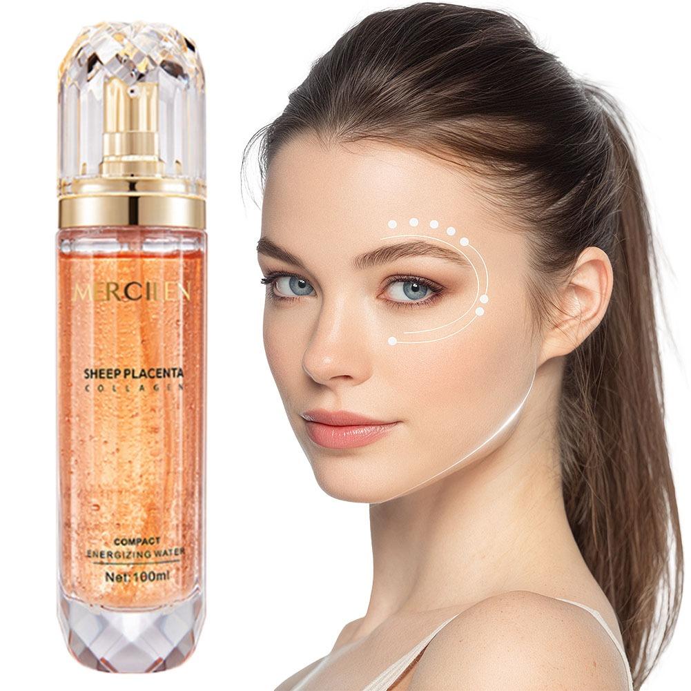 Luxury Skincare Essence - 羊プラセンタ若返りエッセンス-コラーゲンリフトスムースリンクル-セラミド持続保湿ブライトニングエッセンスラグジュアリースキンケア