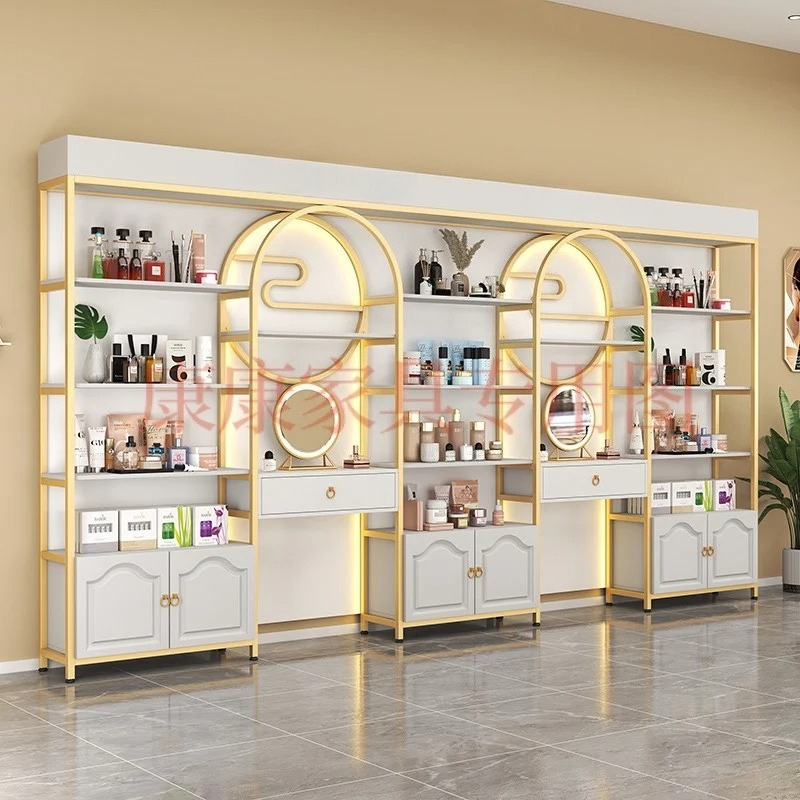 モダンラグジュアリー化粧品陳列キャビネット 北欧風クリエイテ - Luxury Skincare Display のレビューと価格