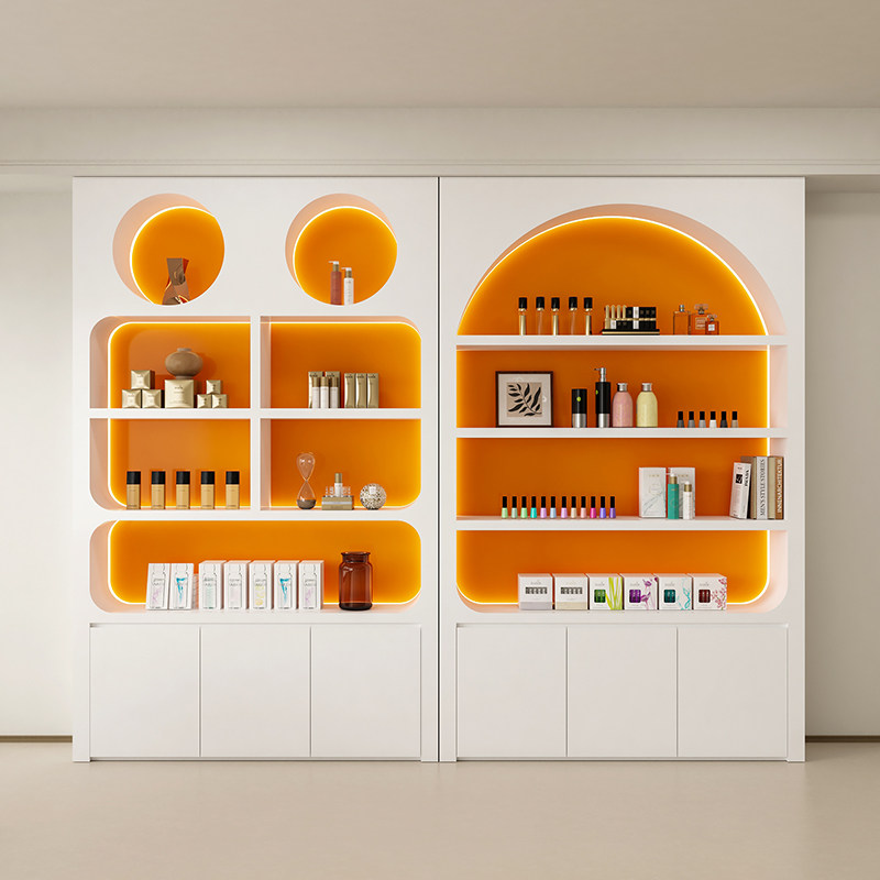 高級ディスプレイキャビネットスキンケア化粧品収納ラック美容院 - Luxury Skincare Shop のレビューと価格