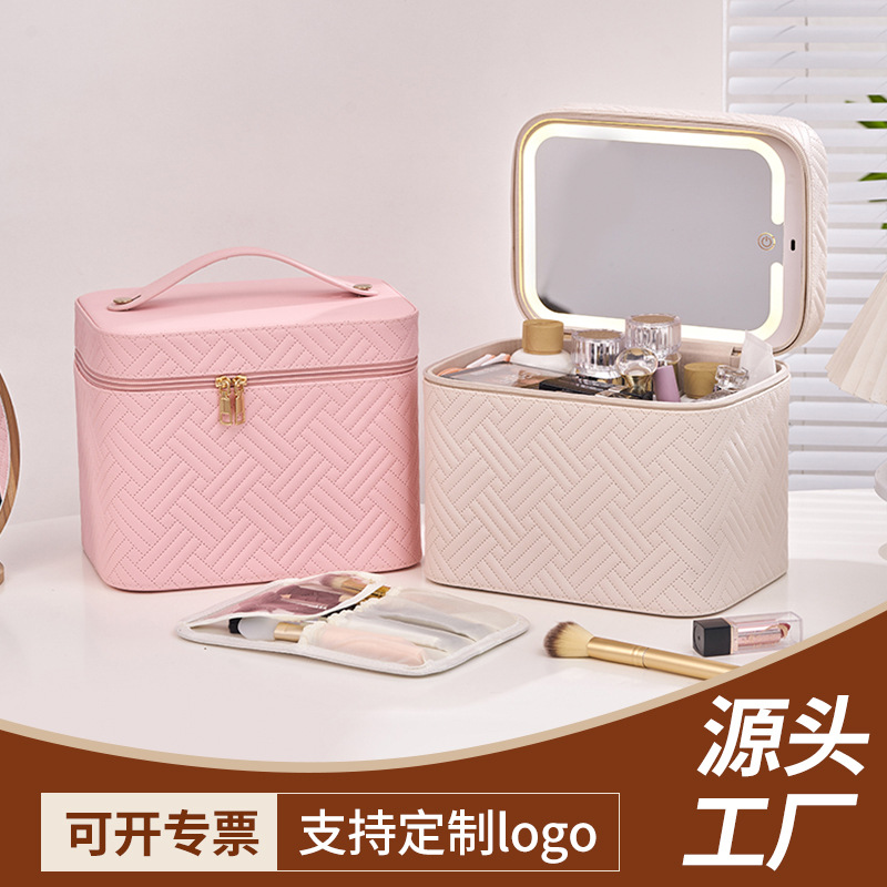 高級防水化粧品バッグ Led 照明付きミラー大型トラベルメイ - Luxury Skincare Packaging Wholesale のレビューと価格