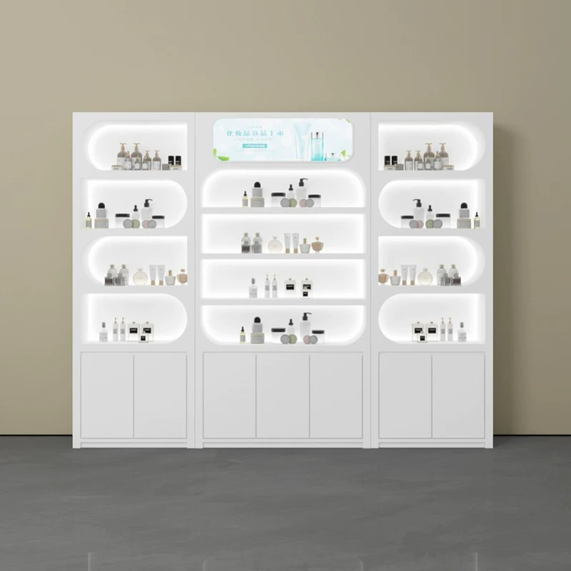 北欧ミニマリスト美容室ディスプレイキャビネットモダン高級スキ - Luxury Skincare Display のレビューと価格