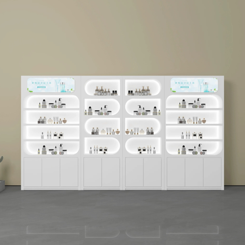 北欧ミニマリスト美容室ディスプレイキャビネットモダン高級スキ - Luxury Skincare Display のレビューと価格