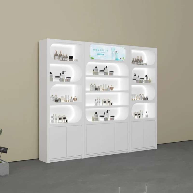 北欧ミニマリスト美容室ディスプレイキャビネットモダン高級スキ - Luxury Skincare Display のレビューと価格
